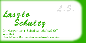 laszlo schultz business card